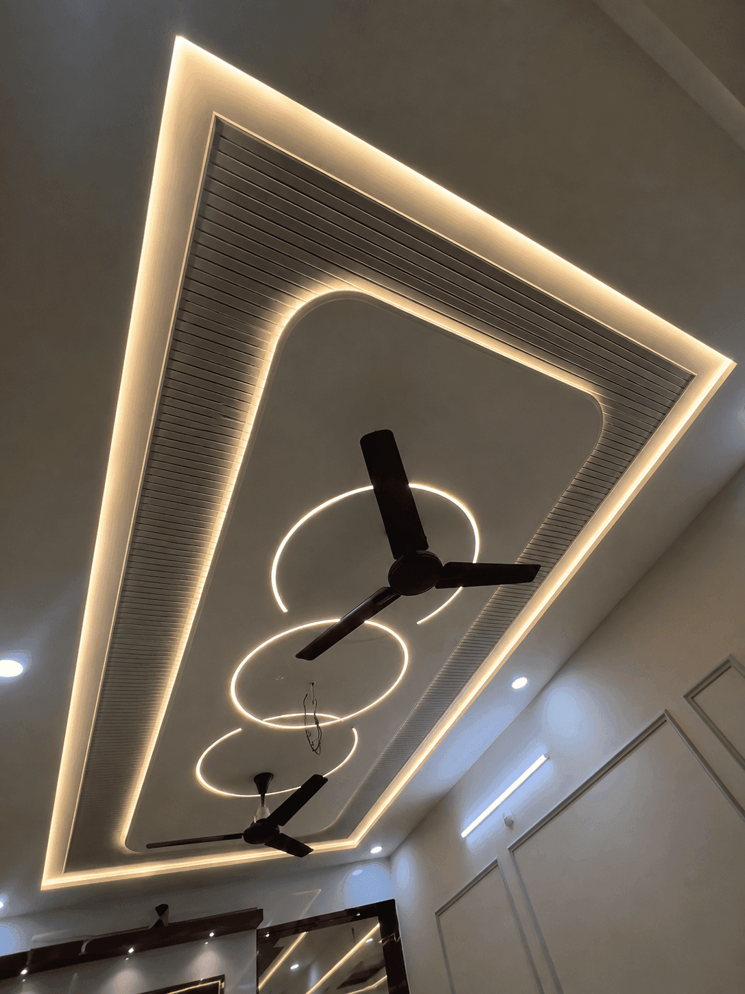 Designer false ceiling with cove lighting