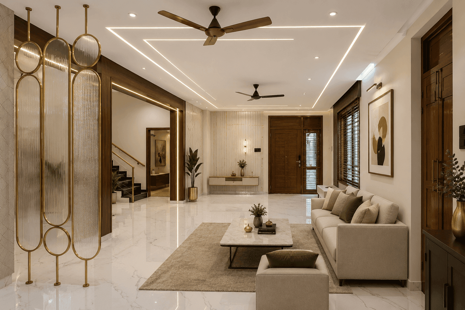 Luxury living room interior